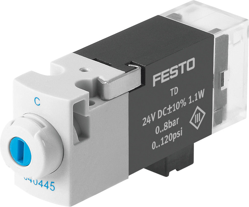 Festo 3/2 NO Monostable Válvula Solenoide Placa Base 10l/min 0 - 6bar/0 - 87psi - 540442