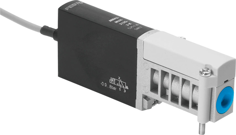 Festo 3/2 NC Monostable Válvula Solenoide De Aire Placa Base 200L/Min -0.9 - 8Bar/-13 - 116Psi - 525136
