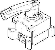 Festo Válvula De Palanca Presurizada 4/3 G1/8 600L/Min - 3488216