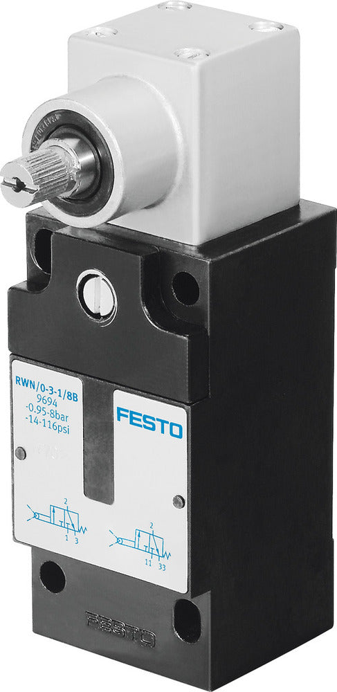 Festo 3/2 NO/NC Monostable Válvula Neumática De Límite G1/8 120L/Min - 9694