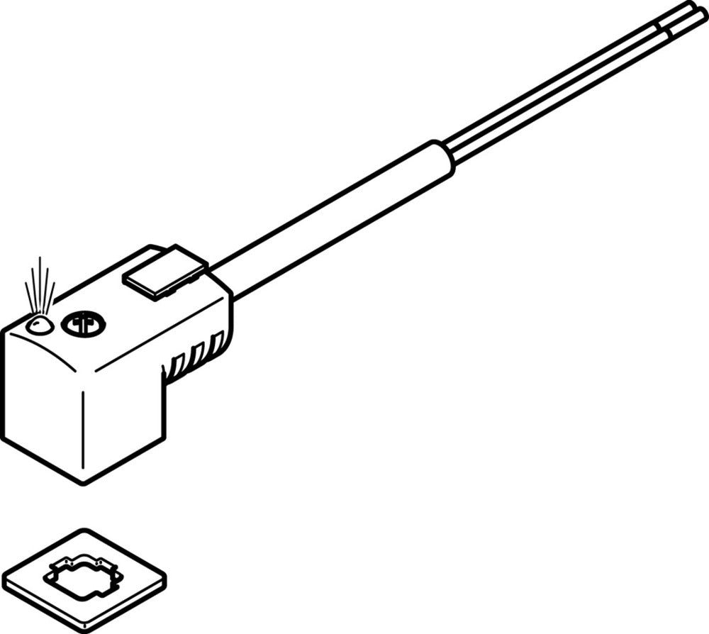 Enchufe Festo Con Cable 5m - 547269