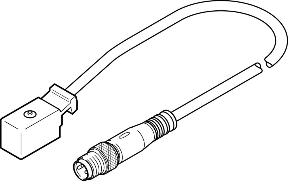 Cable De Conexión Festo De 2 Pines/3 Pines M8x1 0.5m - 177676