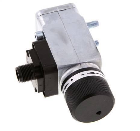 0.interruptor de presión de 5 a 8bar SPDT de fundición de zinc Brida 250VAC Conector M12 de 4 pines