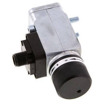 0.interruptor de presión de 5 a 8bar SPDT de fundición de zinc Brida 250VAC Conector M12 de 4 pines