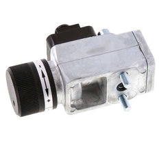 0.interruptor de presión de 5 a 8bar SPDT de fundición de zinc Brida 250VAC Conector M12 de 4 pines