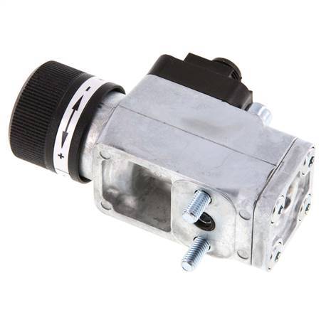 0.interruptor de presión de 5 a 8bar SPDT de fundición de zinc Brida 250VAC Conector M12 de 4 pines