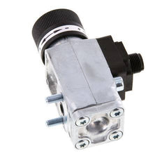 0.interruptor de presión de 5 a 8bar SPDT de fundición de zinc Brida 250VAC Conector M12 de 4 pines