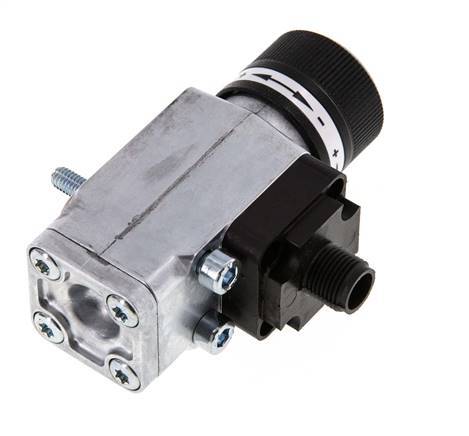 interruptor de presión de 1 a 16bar SPDT de fundición de zinc Brida 250VAC Conector M12 de 4 pines