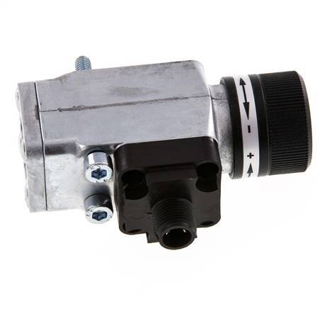 interruptor de presión de 1 a 16bar SPDT de fundición de zinc Brida 250VAC Conector M12 de 4 pines