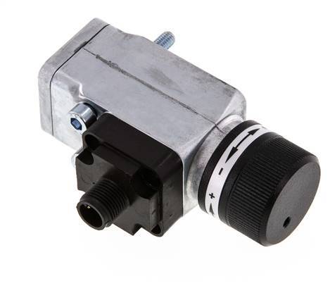 interruptor de presión de 1 a 16bar SPDT de fundición de zinc Brida 250VAC Conector M12 de 4 pines