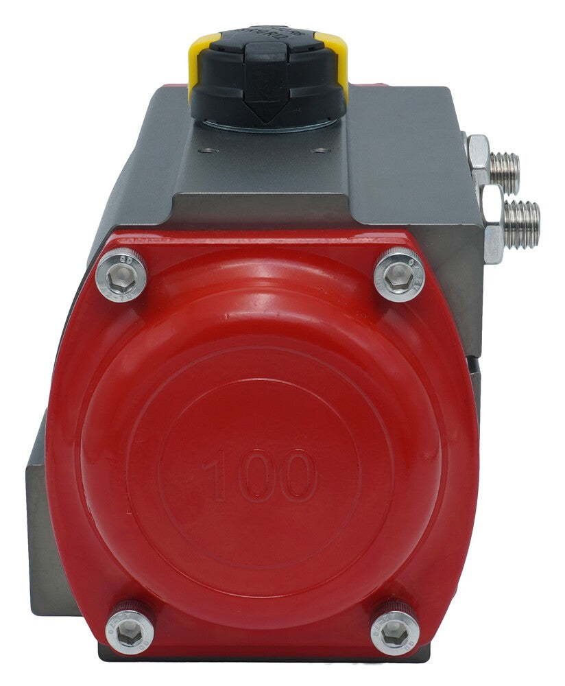 Pneumatic Actuator Rack & Pinion Double Acting 676.8Nm @ 6bar F10/F12 NPT Threads - PR11D-N