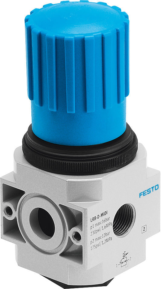 Festo Regulador De Presión Placa Base 0.5-12bar 3200l/min Midi - 197539