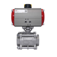 Pneumatic Ball Valve G1 1/2'' Stainless Steel Double Acting