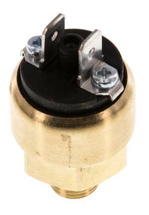 interruptor de presión de latón de 1 a 10bar NC Conector plano G1/8'' 42VAC/DC