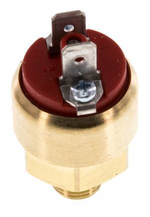 1 a 10bar NO Presostato de latón Conector plano G1/8'' 42VAC/DC