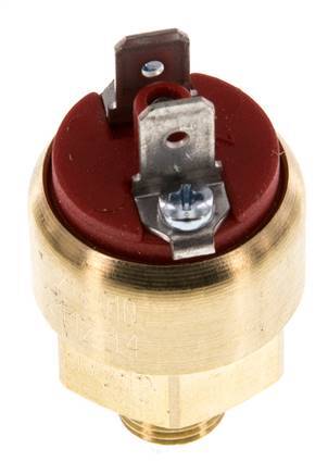 1 a 10bar NO Presostato de latón Conector plano G1/8'' 42VAC/DC