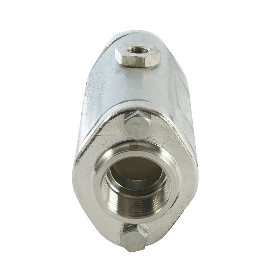 válvula de pellizco neumática de aluminio de 1 pulgada con manguito de goma - resistente a la abrasión