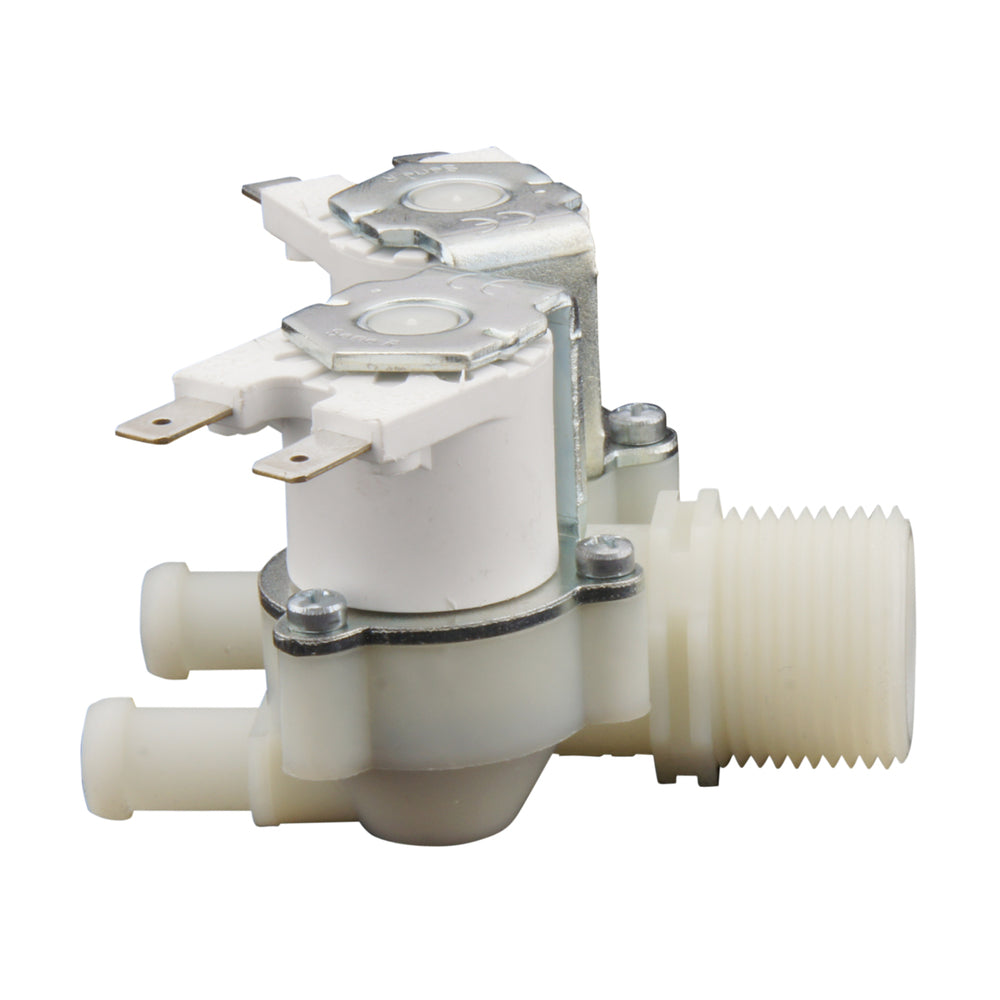 Electroválvula RPE doble 3/4''x10mm nylon NBR 180° 0,2-10bar 24V DC