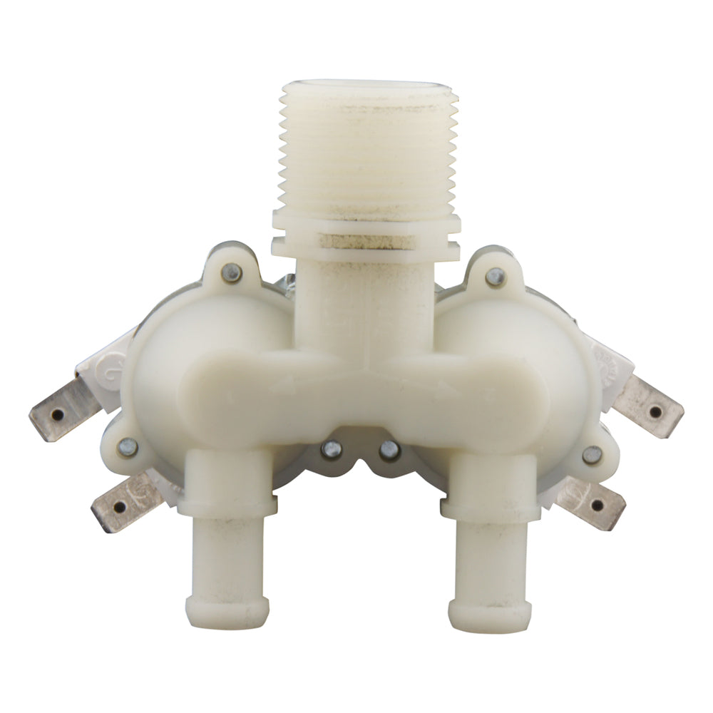 Electroválvula RPE doble 3/4''x10mm nylon NBR 180° 0,2-10bar 230VAC