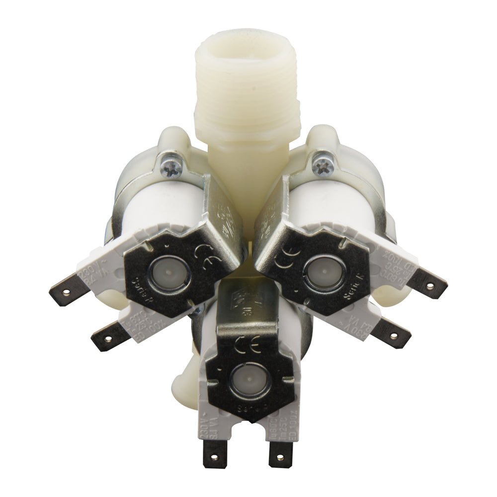 Electroválvula RPE triple 3/4''x10mm nylon NBR 180° 0,2-10bar 24V DC