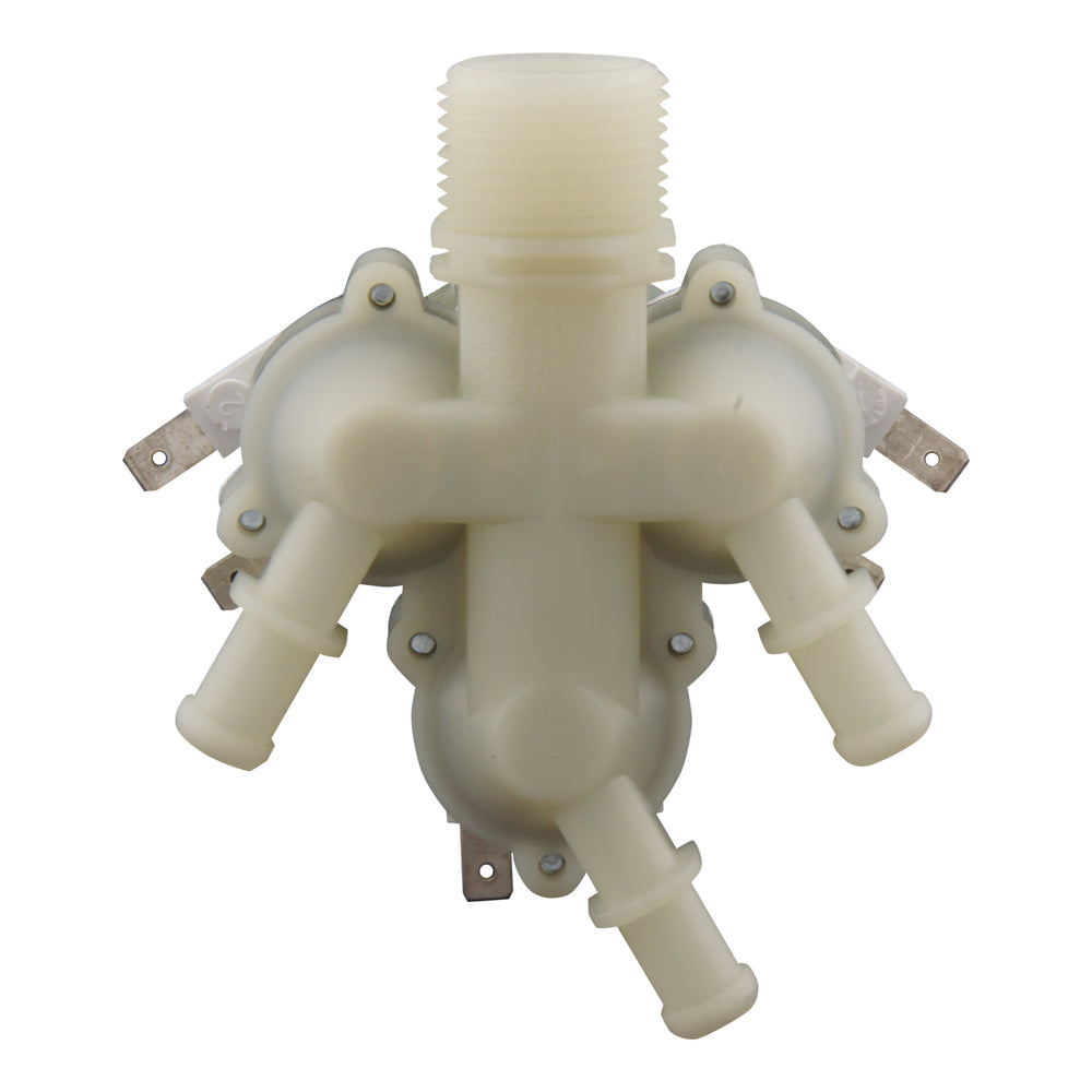 Electroválvula RPE triple 3/4''x10mm nylon NBR 180° 0,2-10bar 24V DC