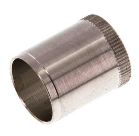 22x18mm Anillo de refuerzo de acero inoxidable con moleta