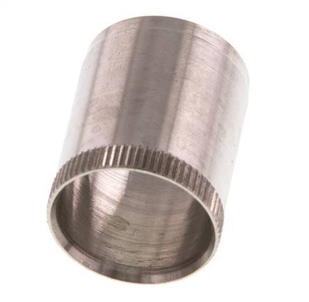 22x18mm Anillo de refuerzo de acero inoxidable con moleta