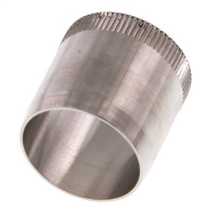 22x20mm Anillo de refuerzo de acero inoxidable con moleta