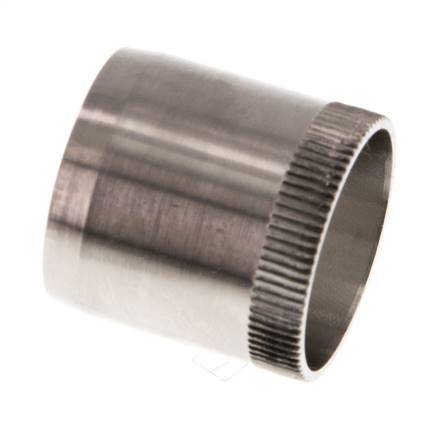 22x20mm Anillo de refuerzo de acero inoxidable con moleta