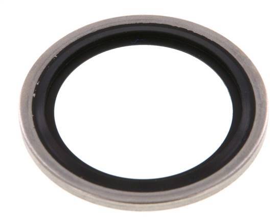 G 1" Acero inoxidable/FKM Sello hidráulico 33.9x42.8x2.5 mm