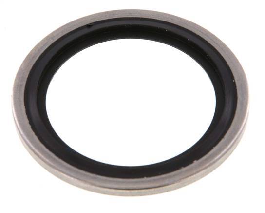 G 1" Acero inoxidable/FKM Sello hidráulico 33.9x42.8x2.5 mm