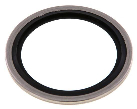 G 1-1/4" Acero inoxidable/FKM Sello hidráulico 42.9x52.4x2.5 mm
