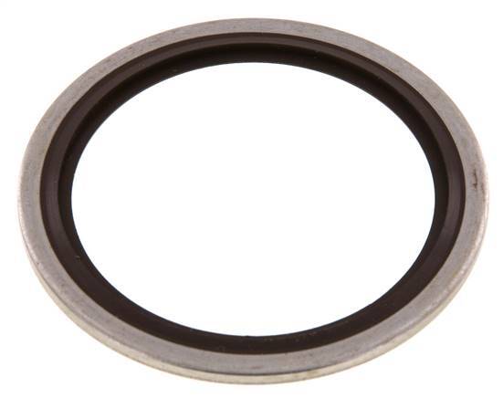 G 1-1/2" Acero inoxidable/FKM Sello hidráulico 48.4x58.6x2.5 mm