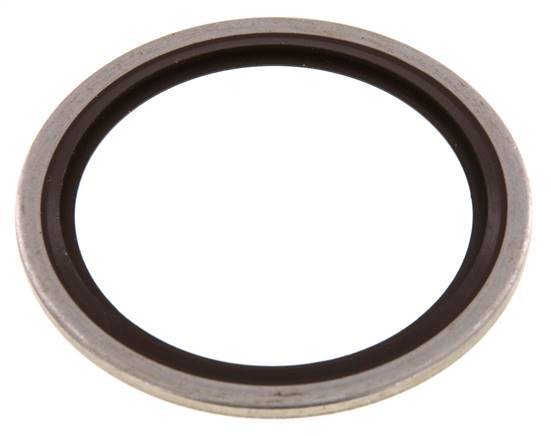 G 1-1/2" Acero inoxidable/FKM Sello hidráulico 48.4x58.6x2.5 mm