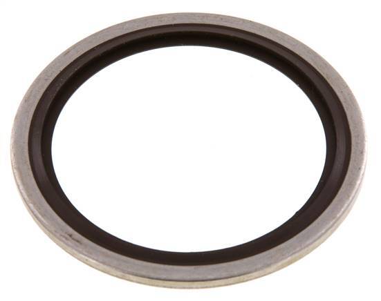 G 1-1/2" Acero inoxidable/FKM Sello hidráulico 48.4x58.6x2.5 mm