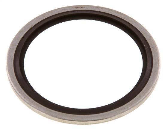G 1-1/2" Acero inoxidable/FKM Sello hidráulico 48.4x58.6x2.5 mm