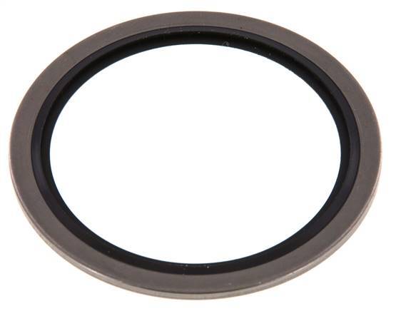 G 2" Acero inoxidable/FKM Sello hidráulico 60.6x73x2.5 mm