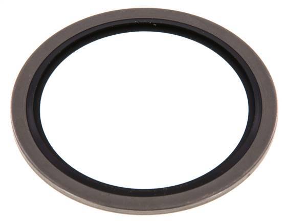 G 2" Acero inoxidable/FKM Sello hidráulico 60.6x73x2.5 mm