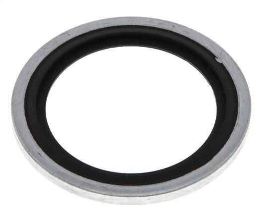 G 1" Acero/FKM Sello hidráulico adherido 33,9x42,8x2,5 mm