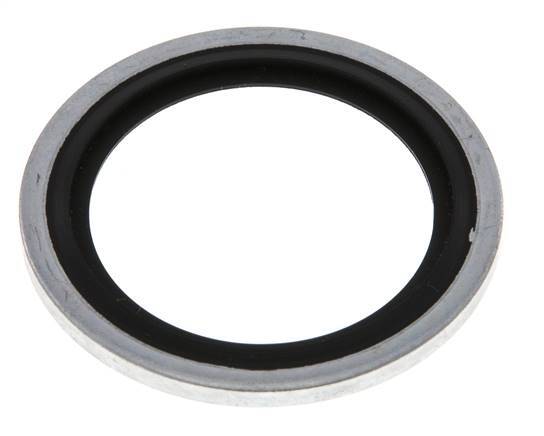 G 1" Acero/FKM Sello hidráulico adherido 33,9x42,8x2,5 mm