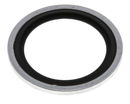G 1" Acero/FKM Sello hidráulico adherido 33,9x42,8x2,5 mm