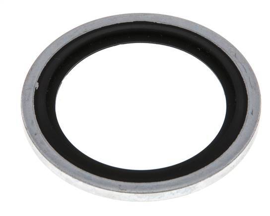 G 1" Acero/FKM Sello hidráulico adherido 33,9x42,8x2,5 mm