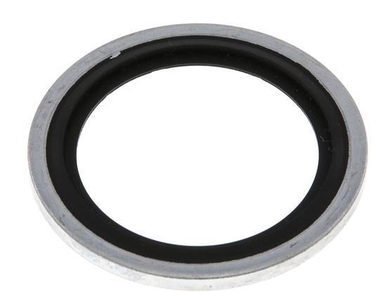 G 1" Acero/FKM Sello hidráulico adherido 33,9x42,8x2,5 mm