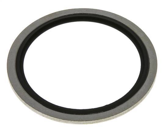 G 2" Acero/FKM Sello hidráulico adherido 60,6x73x2,5 mm