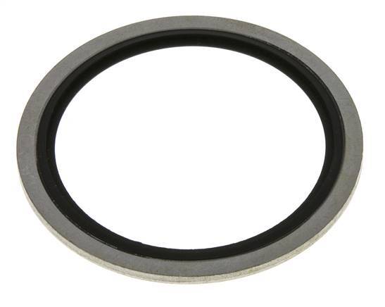 G 2" Acero/FKM Sello hidráulico adherido 60,6x73x2,5 mm