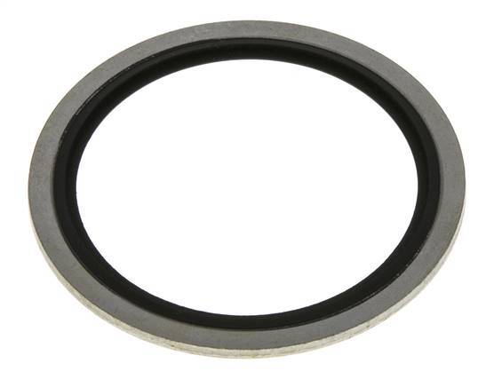 G 2" Acero/FKM Sello hidráulico adherido 60,6x73x2,5 mm