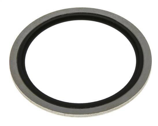 G 2" Acero/FKM Sello hidráulico adherido 60,6x73x2,5 mm