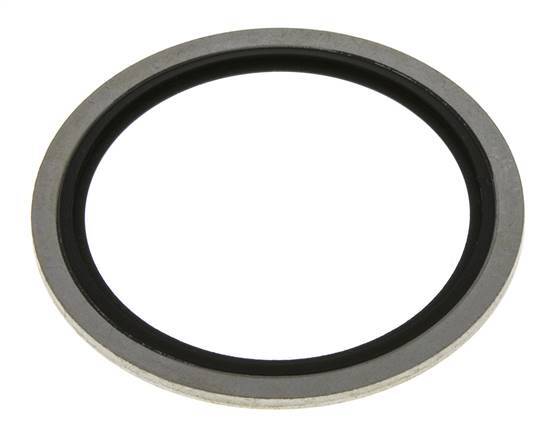 G 2" Acero/FKM Sello hidráulico adherido 60,6x73x2,5 mm