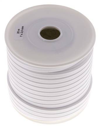 cinta de sellado facial de PTFE 7x2,5 mm 25 m