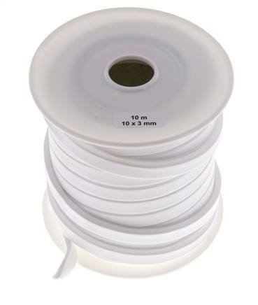 10x3 mm Cinta de sellado facial de PTFE 10 m